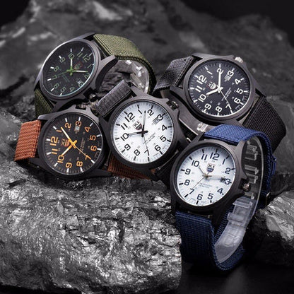 Tactical Military Watch with Shock Resistance & Water-Resistant Design for Outdoor Adventures