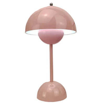 Rechargeable Cordless Table Lamp with Touch Dimmer – 3 Brightness Levels, Warm LED Light, Retro Flower Design for Bedside, Living Room &