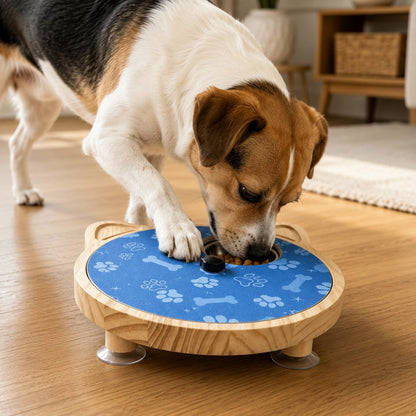 Ortekor 2-in-1 Rotating Dog Nail Scratch Board & Treat Puzzle for At-Home Front-Paw Care - Designed for Dogs That Dislike Clippers