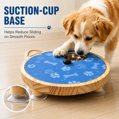 Ortekor 2-in-1 Rotating Dog Nail Scratch Board & Treat Puzzle for At-Home Front-Paw Care - Designed for Dogs That Dislike Clippers