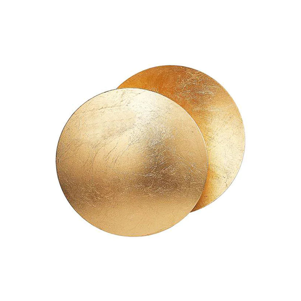 Rotating LED Wall Sconce Light Fixture – 9 in Aluminum Disc Lamp for Bedrooms, Hallways & Accent Lighting | Gold White Copper Black