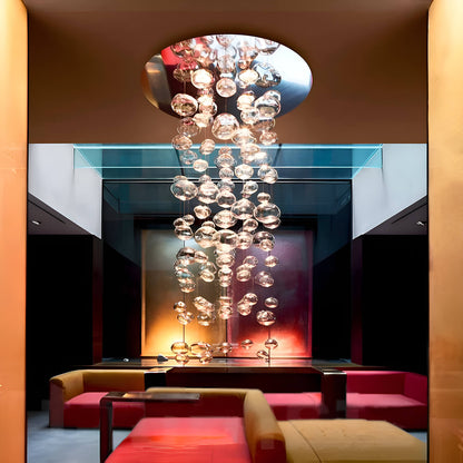 Textured Glass Globe Multi-Light Fixture – Contemporary Overhead Lighting for Dining Rooms & Entryways