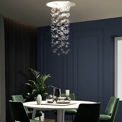 Textured Glass Globe Multi-Light Fixture – Contemporary Overhead Lighting for Dining Rooms & Entryways