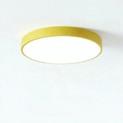 Modern Low-Profile LED Ceiling Light – 8 Vibrant Colors, Multiple Sizes, Dimmable Options for Bedroom, Living Room & Kids Spaces