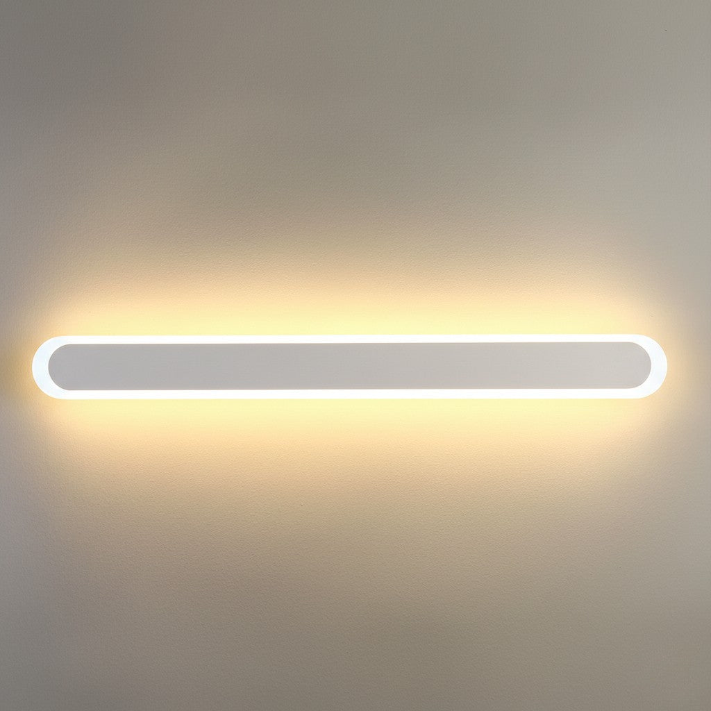 Curved Aluminum Outdoor Wall Sconce LED Hardwired Waterproof Light Fixture for Entryway Patio Porch Modern Exterior Lighting 12-39 Inch