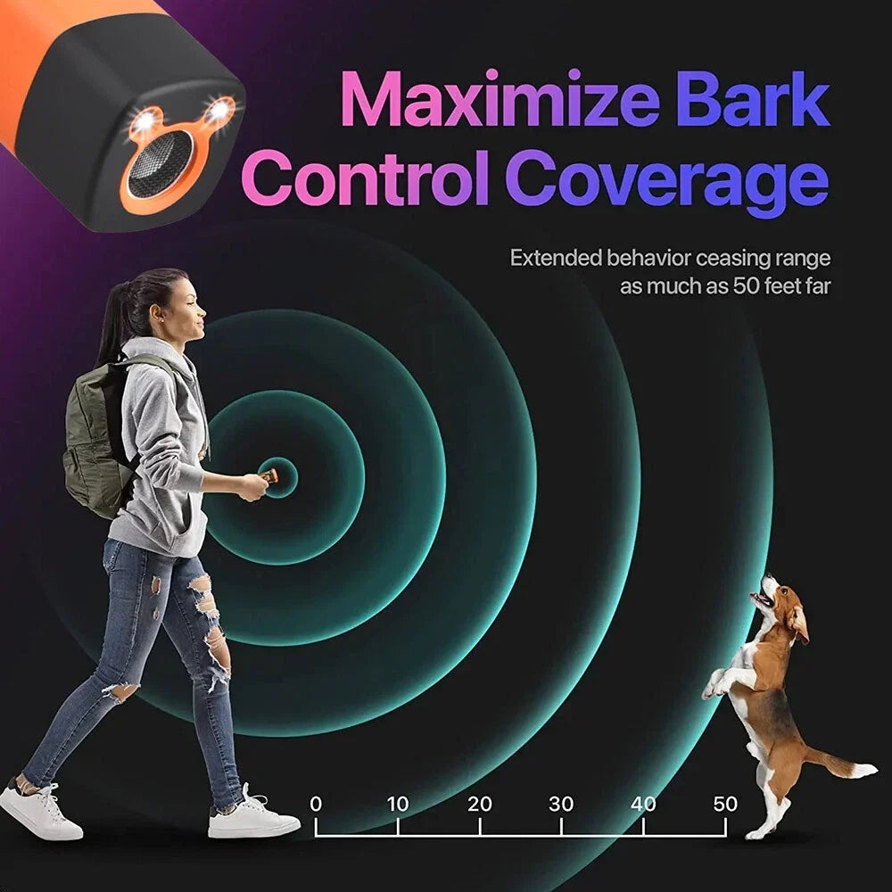 Ultrasonic Dog Training Device with 3 Modes for Barking Control and Behavior Correction