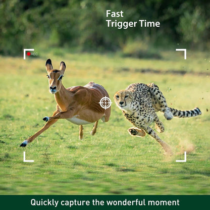 Trail Camera with Night Vision and Audio Recording, Game Camera for Hunting, Weatherproof Camera for Wildlife Watching
