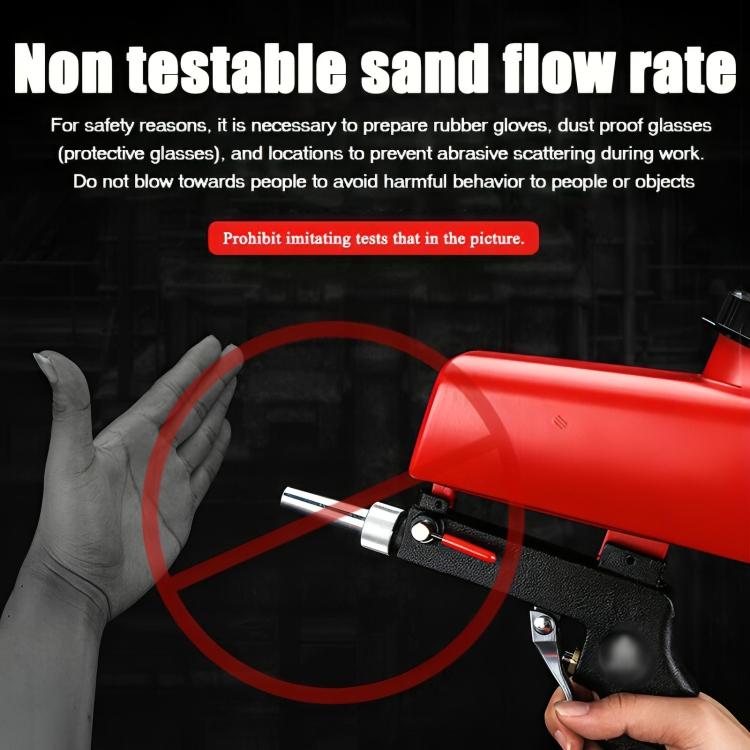 Air-Powered Abrasive Blaster with Steel Construction and 0.26 in Nozzle for Garage Workshop Auto Body Prep Corrosion Stripping