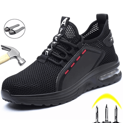 Steel Toe Safety Work Shoes for Men Lightweight Anti-Slip Industrial Protection Footwear Construction Warehouse
