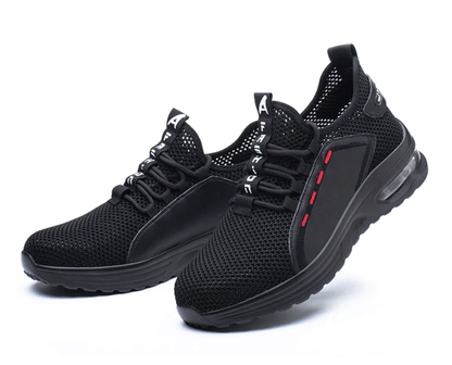 Steel Toe Safety Work Shoes for Men – Lightweight, Slip-Resistant, Breathable Mesh Construction