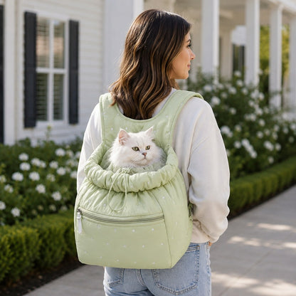 Ortekor Hands-Free Pet Carrier Backpack for Everyday Outings – Breathable Travel Carrier for Cats & Small Dogs