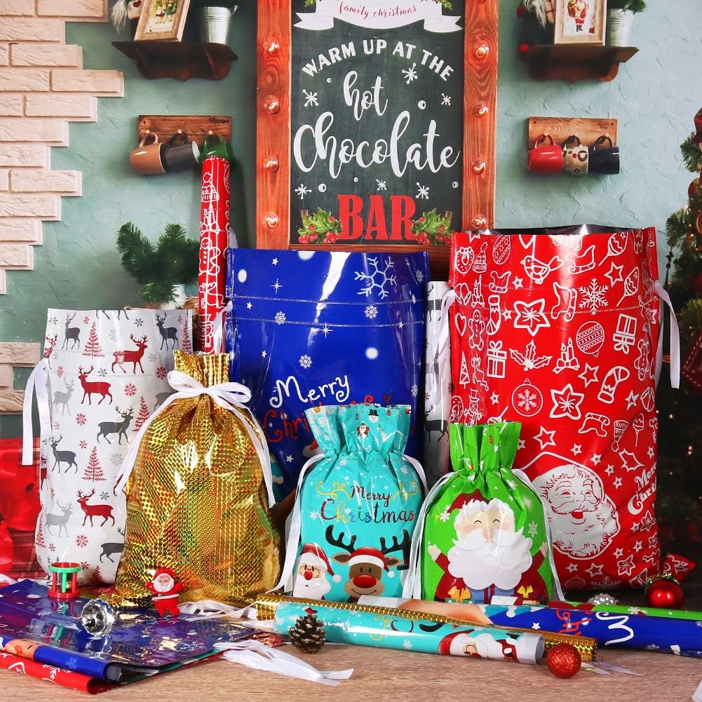 SantaSacks™ - Magical Drawstring Gift Bags