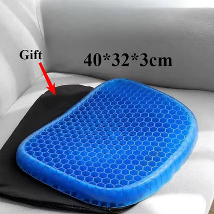 Pressure-Relieving Gel Seat Cushion for Coccyx | Chair Pad for Office, Car, Wheelchair | Orthopedic Support for Lower Back