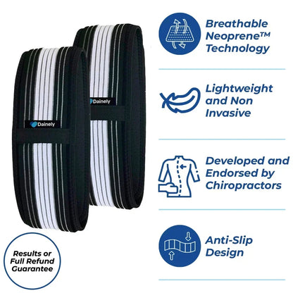 Therapeutic Compression Wrap for Nerve and Lumbar Discomfort Relief – Adjustable Stabilizing Support Brace for Hip and Spine