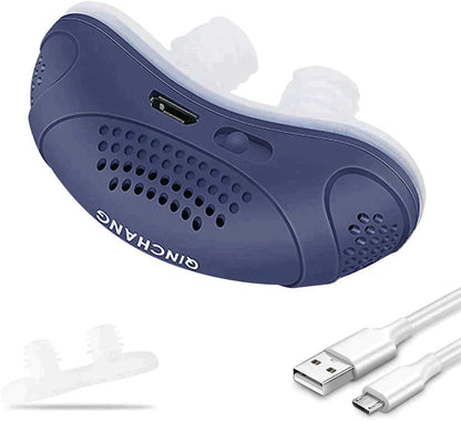 Portable Sleep Aid Device for Snoring Relief & Breathing Support – Travel-Friendly Compact Alternative to CPAP Machines for Home & Trips