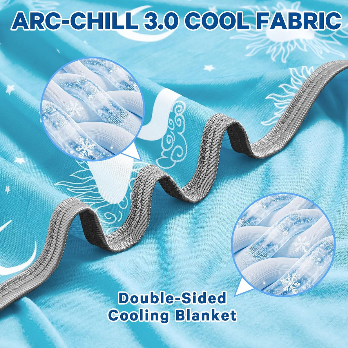 Cozy Comfort | Cooling Blanket with Double-Sided Fabric | Lightweight Summer Blanket for Hot Sleepers and Travel