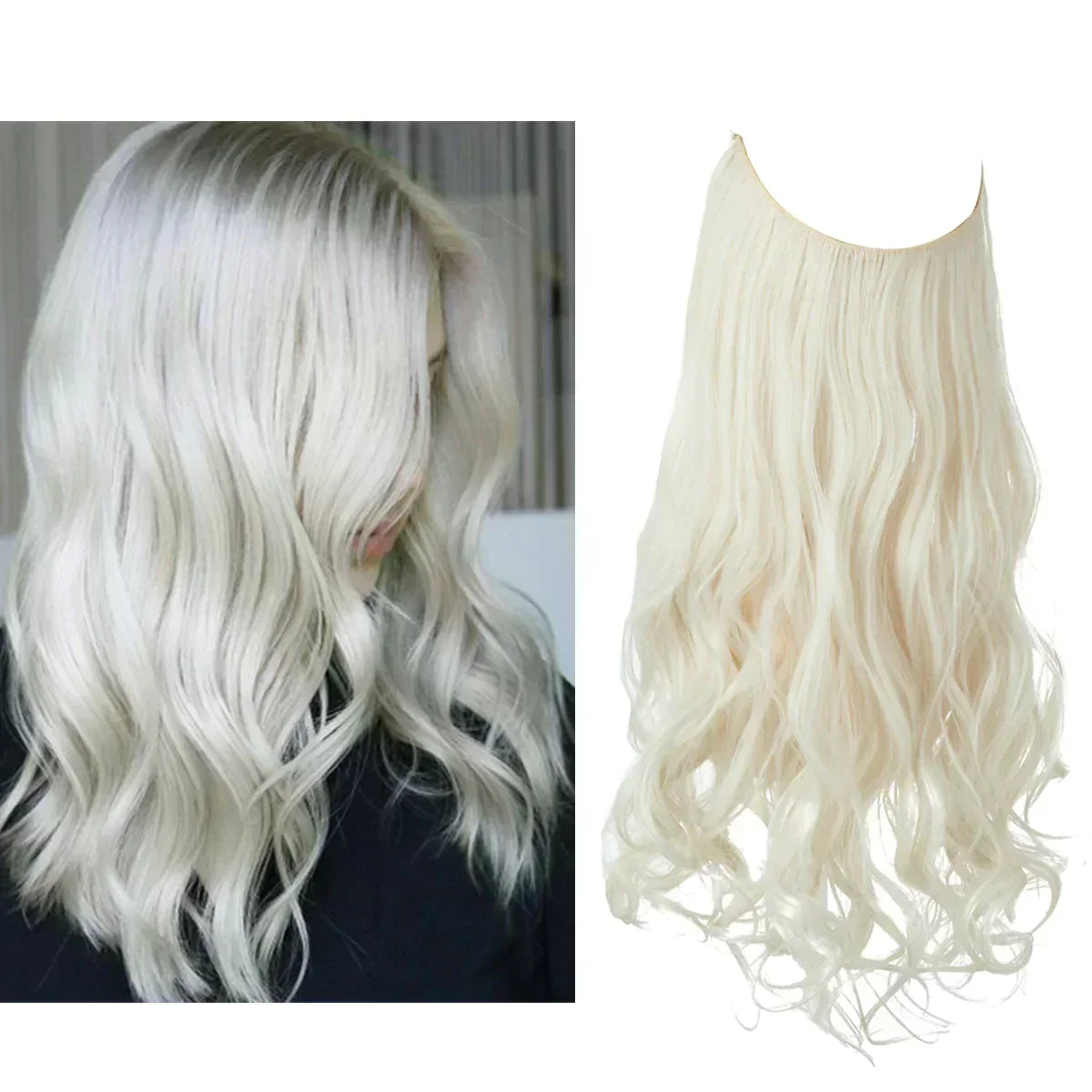 Remy Human Hair Extensions Clip-In Seamless Natural Volume Real Hair Strands Heat Safe Styling Full Ends No Tangle Women's Hair