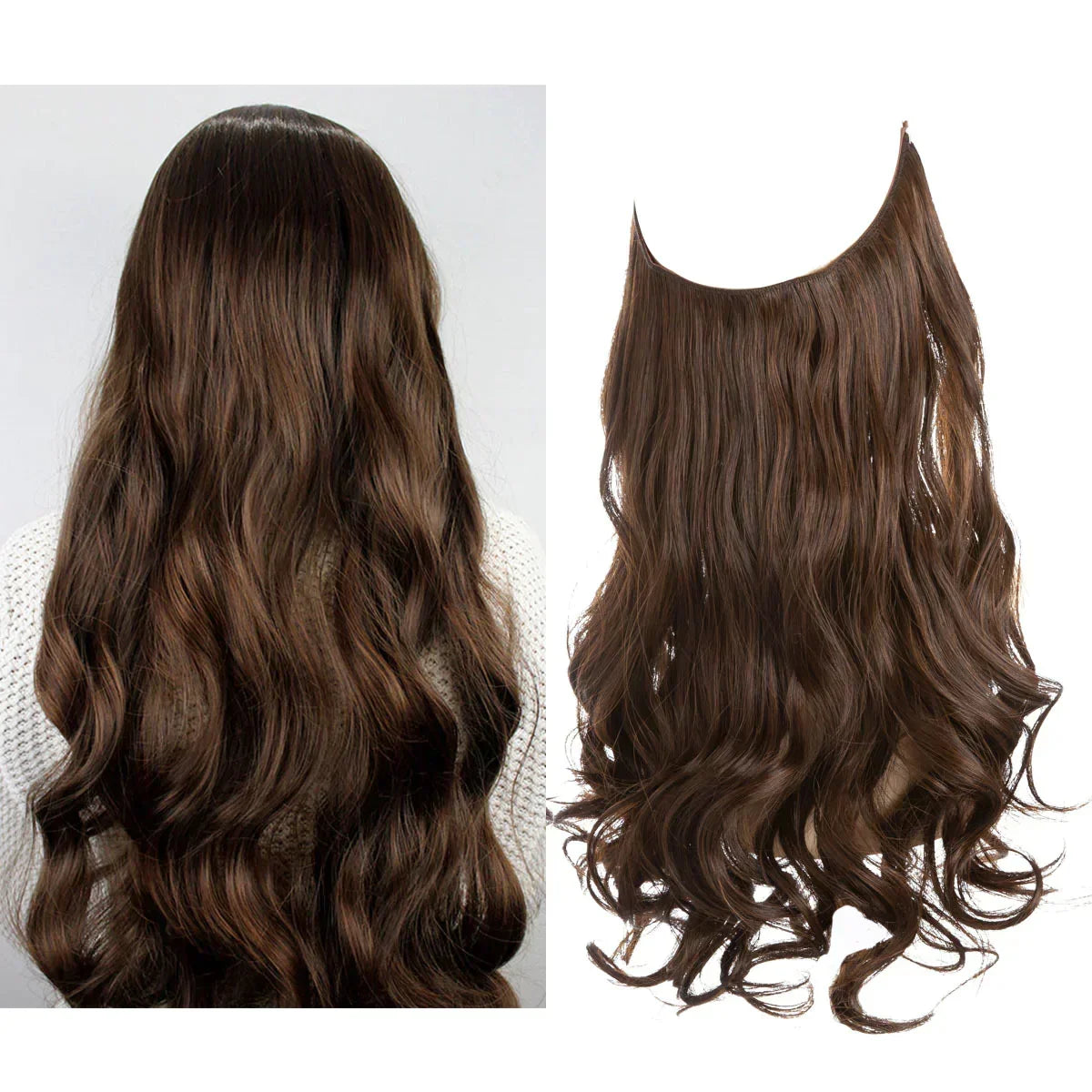Remy Human Hair Extensions Clip-In Seamless Natural Volume Real Hair Strands Heat Safe Styling Full Ends No Tangle Women's Hair