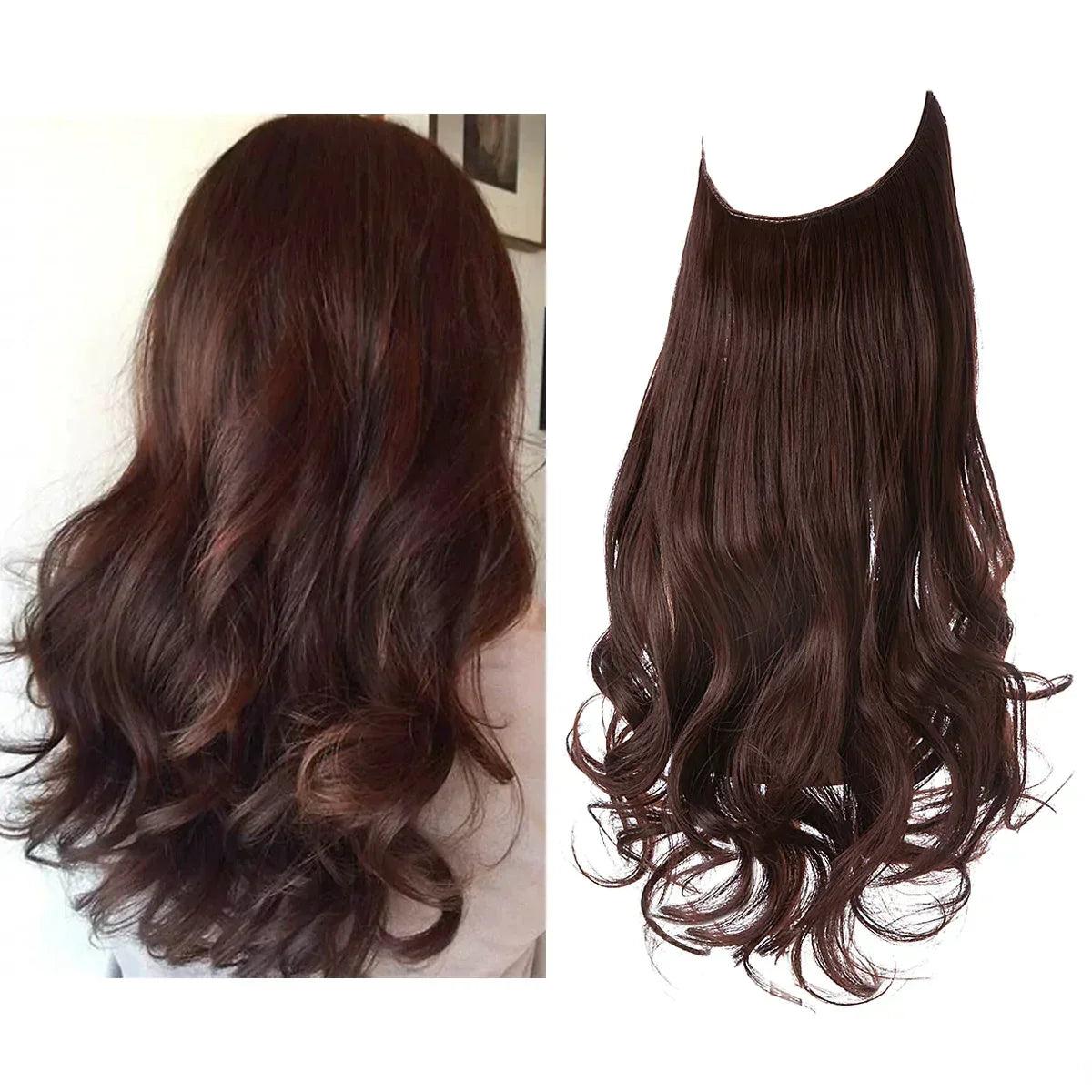 Remy Human Hair Extensions Clip-In Seamless Natural Volume Real Hair Strands Heat Safe Styling Full Ends No Tangle Women's Hair