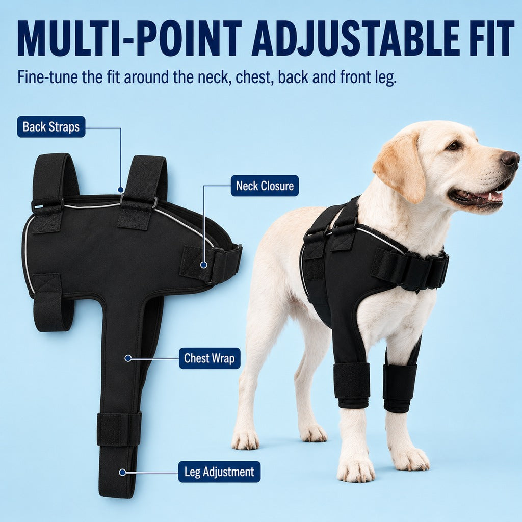 Ortekor Senior Dog Shoulder & Front Leg Support Brace for Cold Walks & Daily Comfort