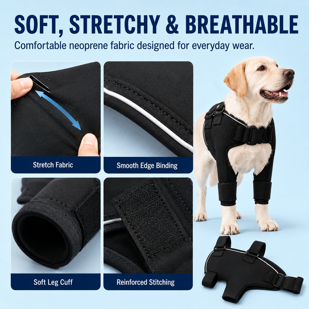 Ortekor Senior Dog Shoulder & Front Leg Support Brace for Cold Walks & Daily Comfort