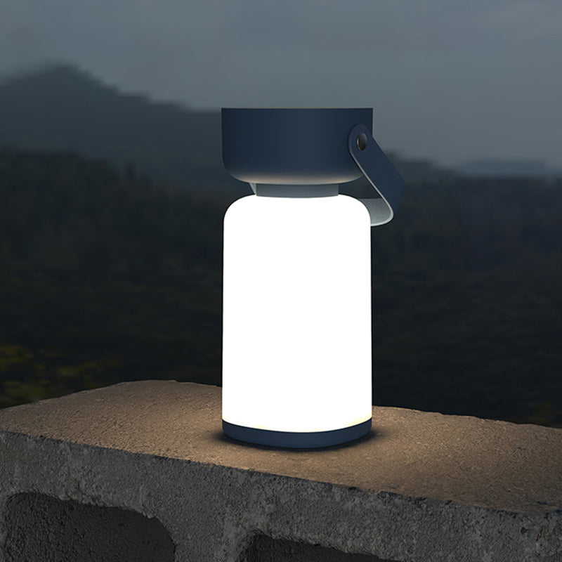 Waterproof Portable LED Cylinder Table Lamp – Rechargeable Cordless Outdoor Light for Patio, Deck & Garden