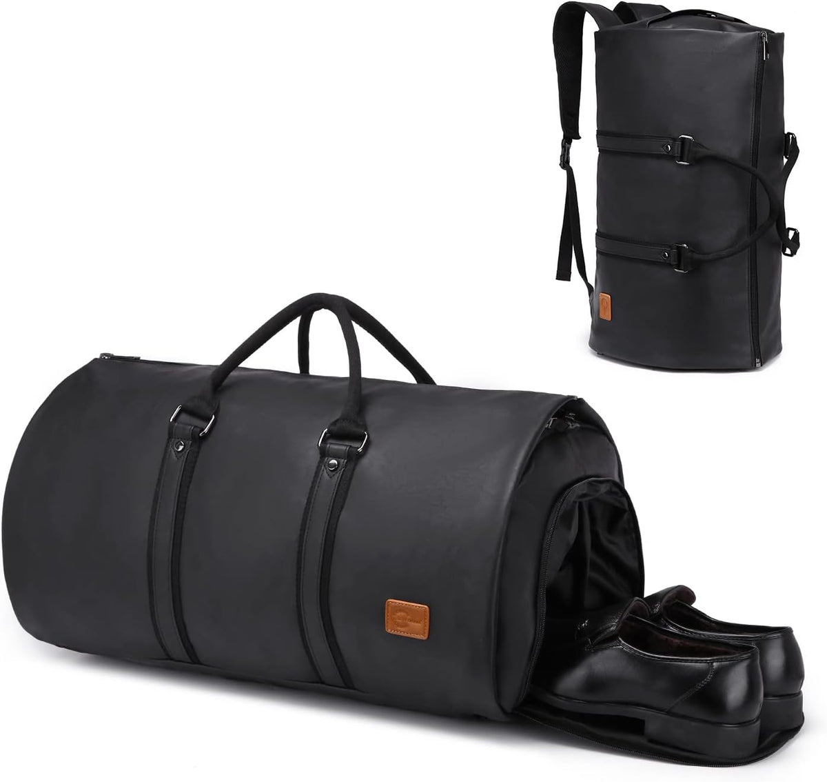 Hanging Suit Bag with Shoe Compartment – 2-in-1 Waterproof Travel Duffel for Business Trips and Weekends