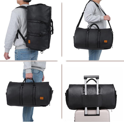 Convertible Travel Duffel Bag with Waterproof Design | Versatile Garment Carrier for Wrinkle-Free Packing