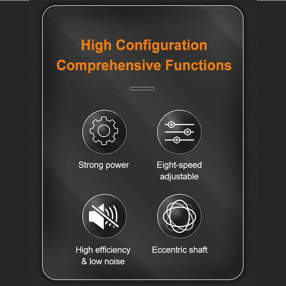 Cordless Dual-Action Auto Buffer with 8-Speed Control & Digital Display for Scratch Removal