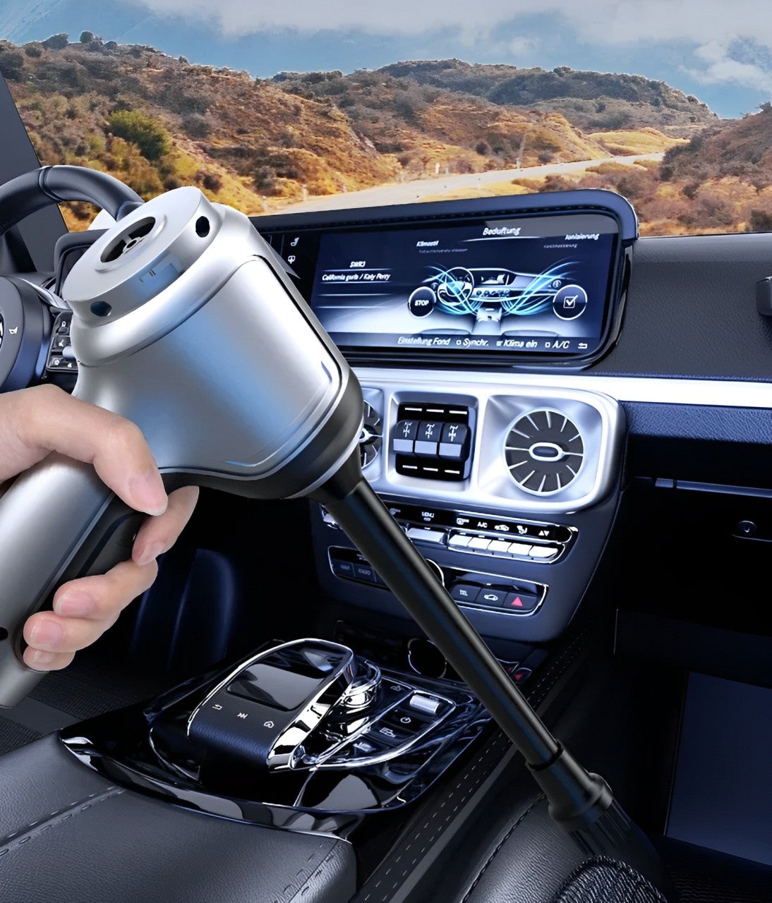 Handheld Rechargeable Vacuum Cleaner for Car & Home – Wireless Portable Dust Buster with Powerful Motor & Accessories
