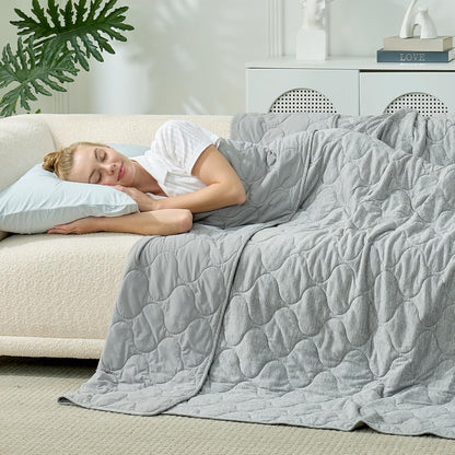 Ortekor Cozy | Cooling Dual-Sided Blanket for Hot Sleepers with Soft Breathable Fabric | Lightweight Throw for Comfortable Sleep