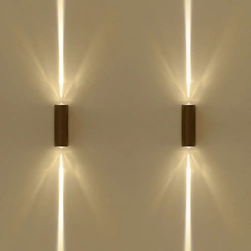 Metal Wall Sconce 2-Light Fixture Black Indoor LED Lighting Bedroom Hallway Living Room Entryway Hotel Residential Ambient Bedside