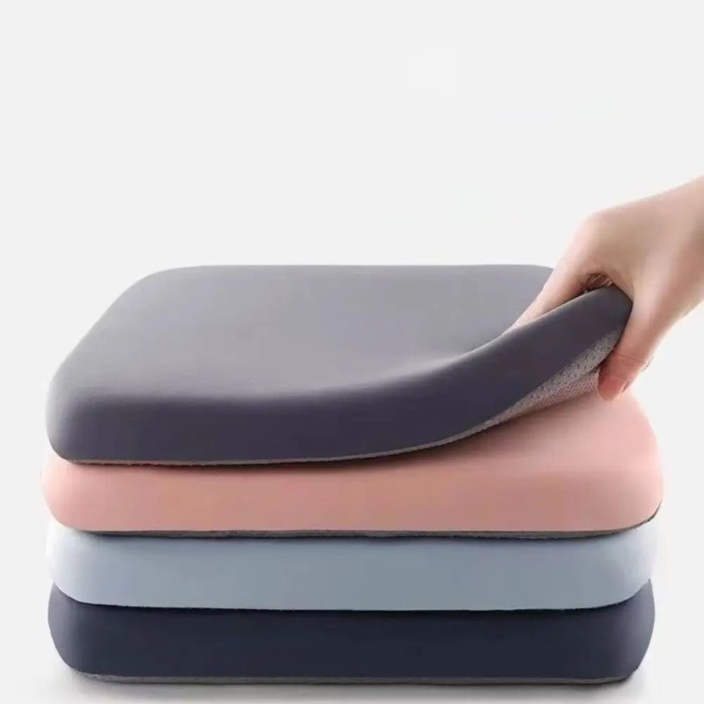 Ergonomic Seat Cushion with Memory Foam Core for Office Chair, Car Seat & Desk – Non-Slip Bottom, Removable Washable Cover, Lightweight