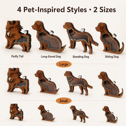 Ortekor Wooden Pet Fur Keepsake Box for Grooming Memories & Pet Loss - Display Their Fur Instead of Hiding It Away