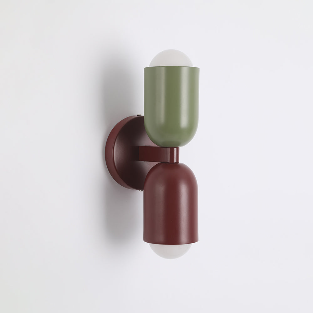 Metal Cylinder Wall Sconce Modern Accent Light for Bedroom Living Room Hardwired LED Indoor Fixture