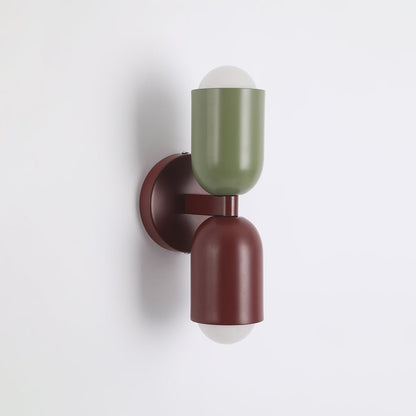 Metal Cylinder Wall Sconce Modern Accent Light for Bedroom Living Room Hardwired LED Indoor Fixture