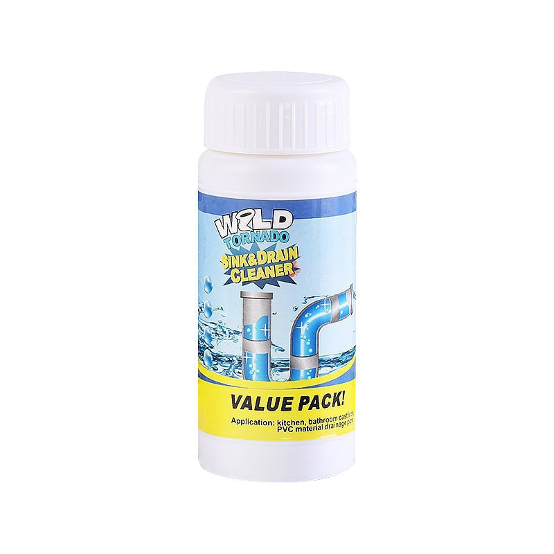 Foaming Pipe Unblocker Powder for Kitchen & Bathroom Drains – Enzyme Formula Dissolves Hair, Grease & Soap Scum, Safe for All Plumbing