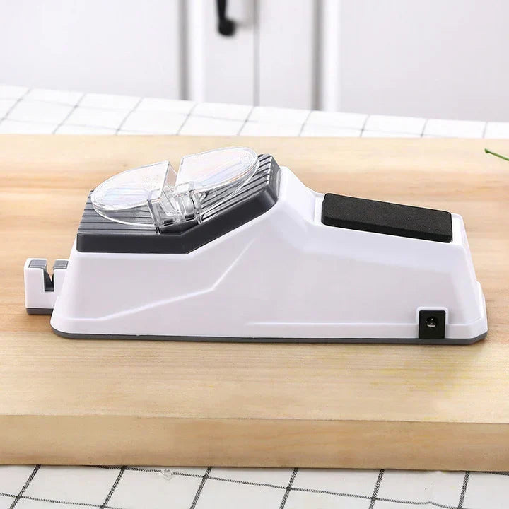 Automated Blade Sharpening Tool for Kitchen Knives, Two-Stage Honing System, Quick Edge Restoration for Chef & Utility Cutlery