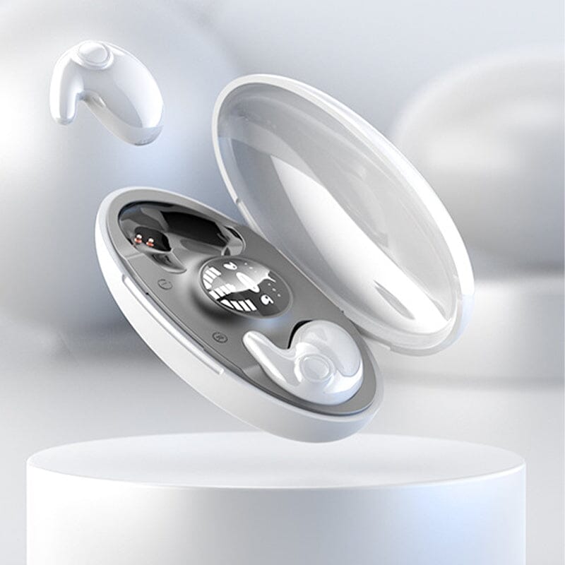 Compact Wireless Bluetooth Sleep Earbuds for Side Sleepers with Noise Isolation & 24-Hour Battery Life for Bedtime Music & Phone Calls