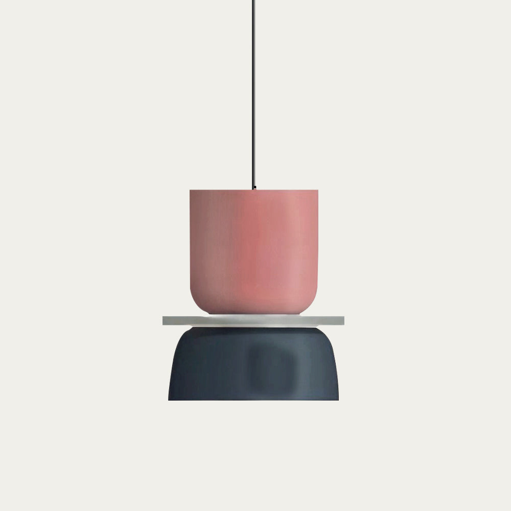 Dual-Layer Overhead Fixture 11.4 in Aluminum Acrylic Nordic Style Kitchen Dining Living Bedroom Suspended Drop Light for Small Spaces Contem