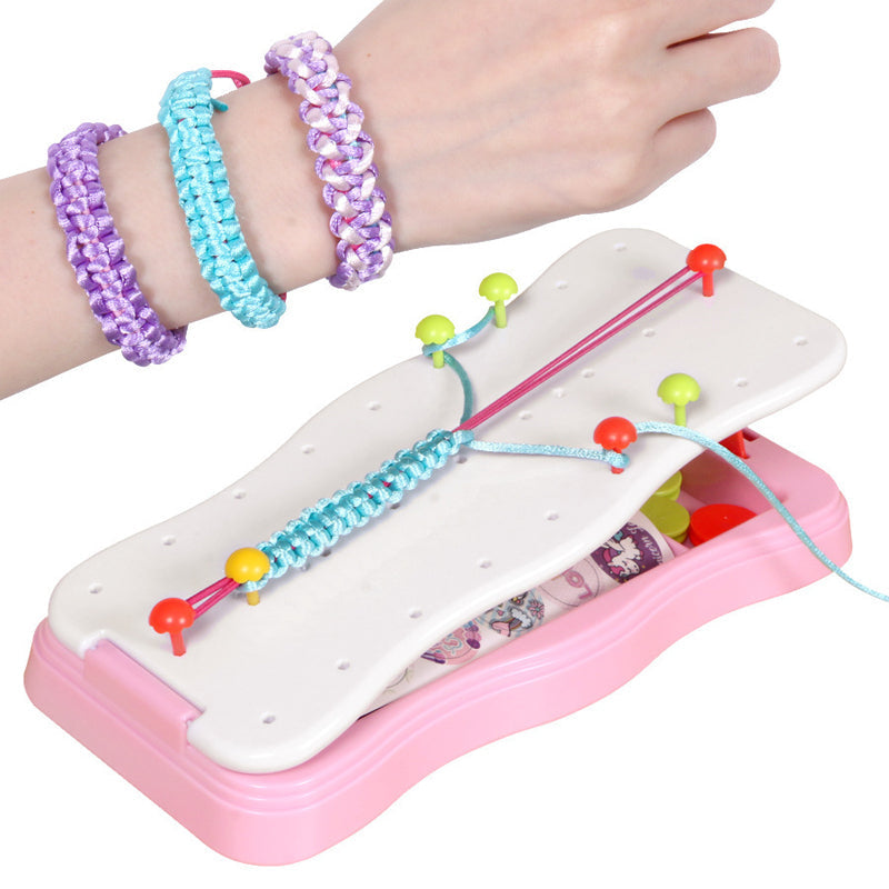 Kids' Friendship Bracelet Weaving Loom Kit – Creative Craft Set for Fine Motor Skills & Imaginative Play