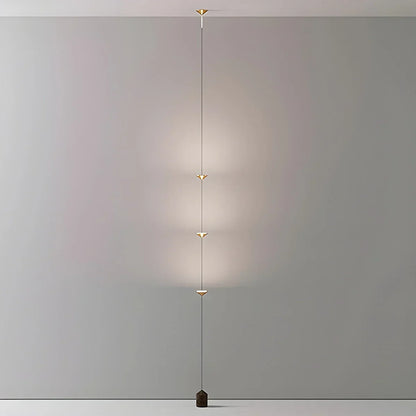 Tension Pole LED Lamp Adjustable 8-10 ft Height Ambient Lighting Bedroom Living Room Four-Point Vertical Light Fixture Space-Saving Modern I
