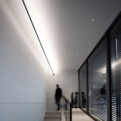 Linear LED Strip Light Fixture RGBW Color Changing Dimmable Stainless Steel Acrylic for Bedroom Living Room Office Hallway Modern Indoor Déc