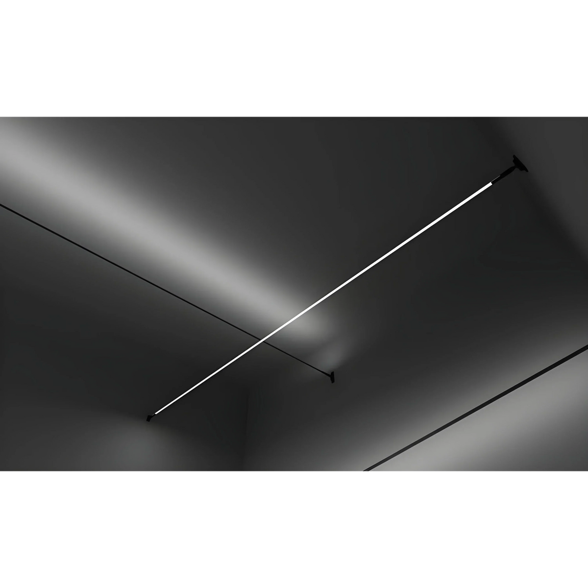 Linear LED Strip Light Fixture RGBW Color Changing Dimmable Stainless Steel Acrylic for Bedroom Living Room Office Hallway Modern Indoor Déc