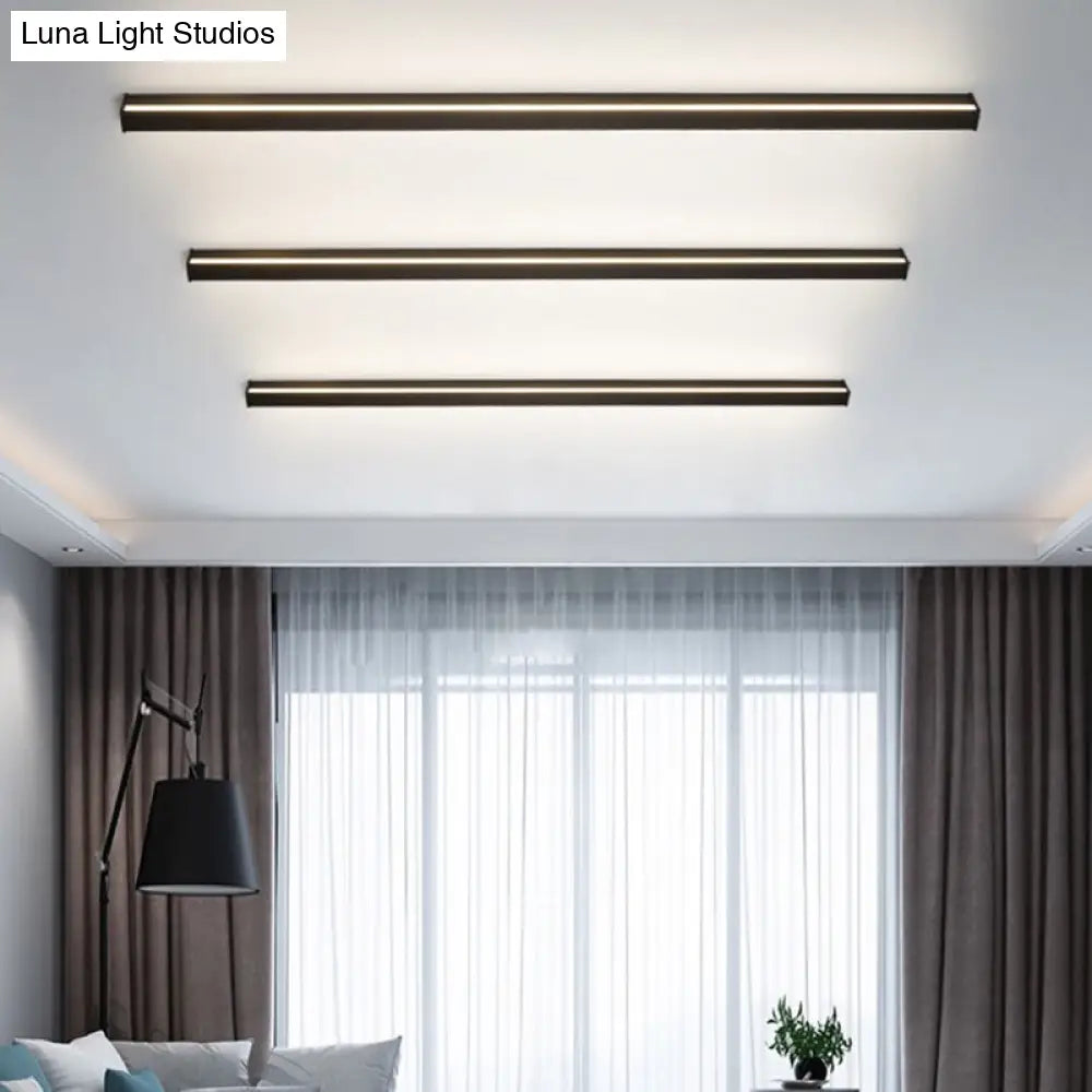 Modern Black LED Wall Light Fixture – Vertical or Horizontal Install for Hallway, Bedroom & Living Room