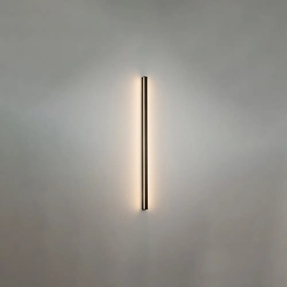 Modern Black LED Wall Light Fixture – Vertical or Horizontal Install for Hallway, Bedroom & Living Room
