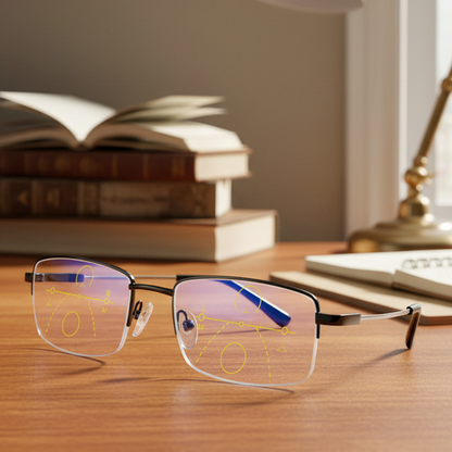 Progressive Reading Glasses with Photochromic Lenses – Adaptive Tint Technology for Men & Women | Readers for Computer Work & Driving