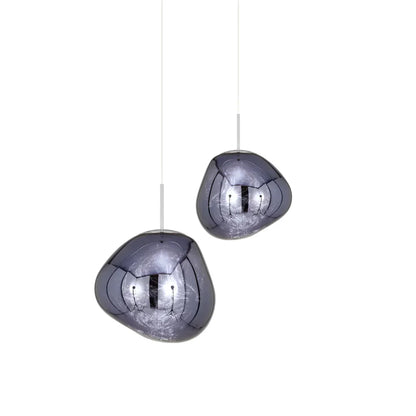 Molten Acrylic Hanging Light Fixture 15 in Warm Glow E27 Socket for Dining Room Kitchen Island Above Table Modern Sculptural Ceiling Lamp Or