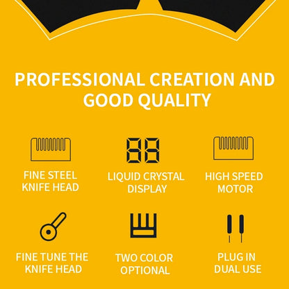 Cordless Pet Grooming Clippers with Quiet Motor & Steel Blades for Dogs & Cats – Rechargeable Trimmer Kit with LED Display