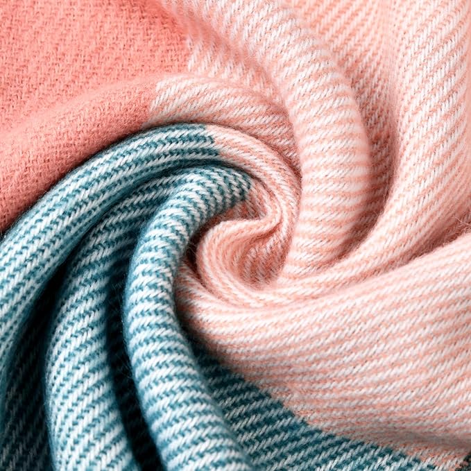 Plaid Cashmere Winter Shawl for Women – Cozy Oversized Wrap Scarf for Cold Weather, Evening Events & Daily Wear